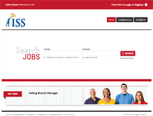 Tablet Screenshot of issjobs.com
